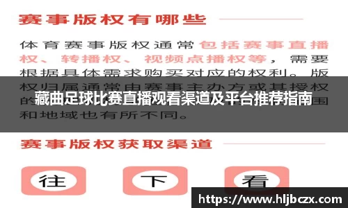 藏曲足球比赛直播观看渠道及平台推荐指南