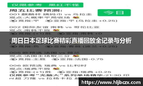 周日日本足球比赛精彩直播回放全记录与分析